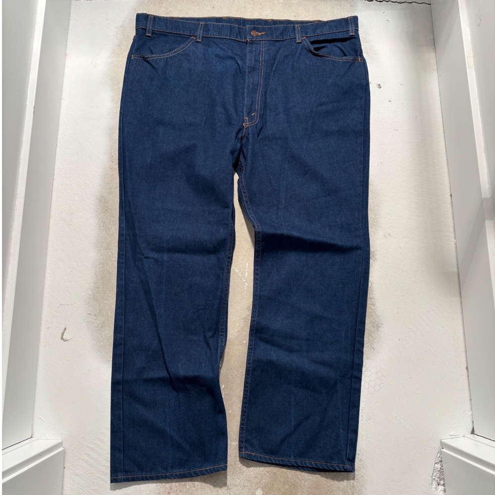 Vintage Levis For Men Orange Tab Skosh More Comfort Jeans Dark Wash 44x30 USA - Picture 4 of 6